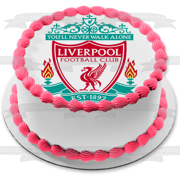 Liverpool Soccer Futbol Football Logo Edible Cake Topper Image or Strips ABPID52657