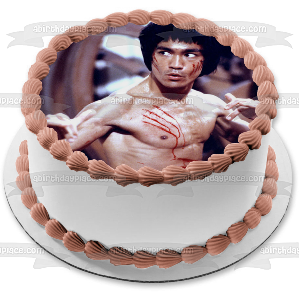 Bruce Lee Enter the Dragon Kung Fu Martial Arts Classic Film Edible Cake Topper Image ABPID52826