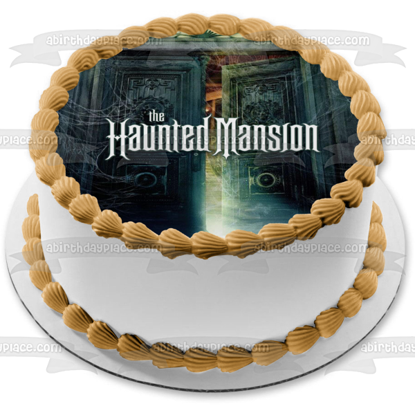 Disney the Haunted Mansion Movie Door Edible Cake Topper Image ABPID52963