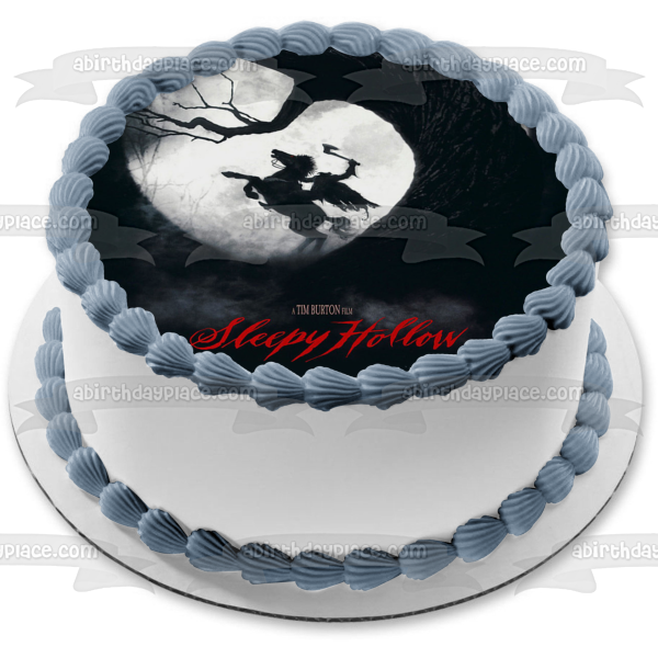 Sleepy Hollow Tim Burton Movie Poster Edible Cake Topper Image ABPID52969