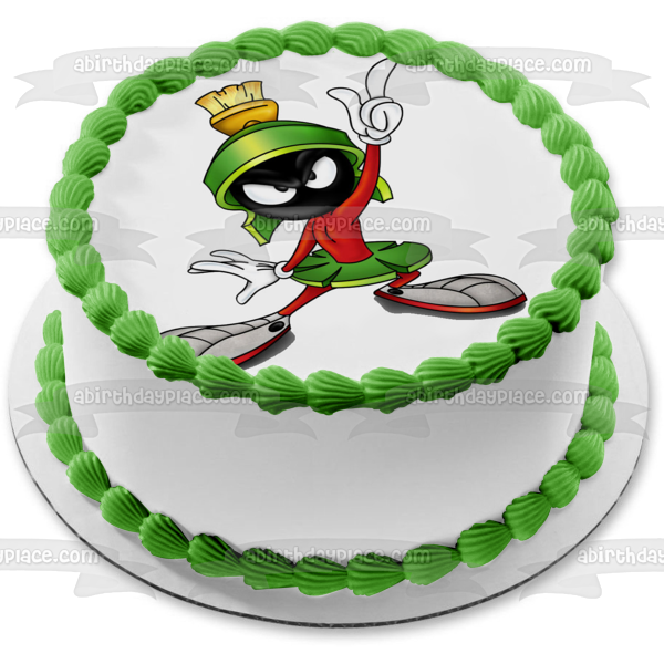 Marvin the Martian Looney Tunes Classic Cartoon Edible Cake Topper Image ABPID53231