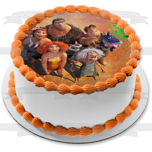 The Croods: A New Age Eep Hope Grug Thunk Ugga Sandy Gran Edible Cake Topper Image ABPID53244