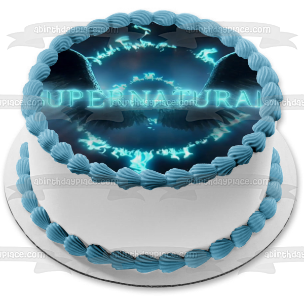 Supernatural Season 15 Logo TV Show Edible Cake Topper Image ABPID53270