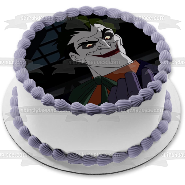 DC Batman Under the Red Hood Joker Animated Edible Cake Topper Image ABPID53285