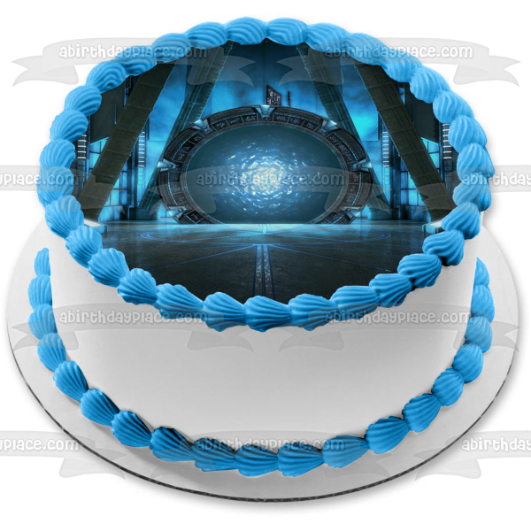 Stargate Atlantis Wormhole Edible Cake Topper Image ABPID53382