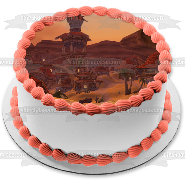 Imagen comestible para decoración de tarta de Orgrimmar clásica de World of Warcraft ABPID53393 