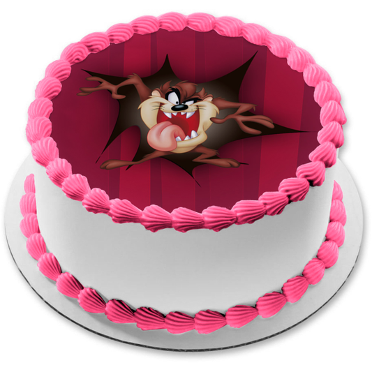 Tasmanian Devil Cartoon Animated TV Show Looney Tunes Edible Cake Topper Image ABPID53458