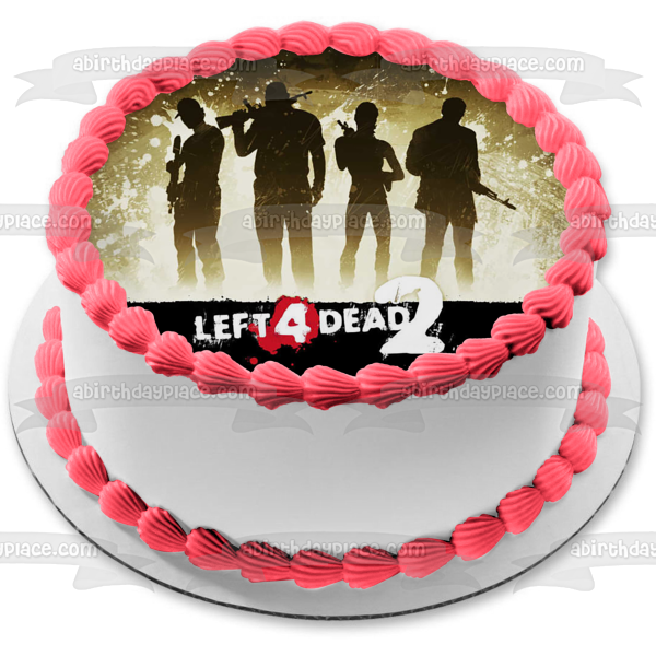Left 4 Dead 2 Character Silhouettes Edible Cake Topper Image ABPID53464