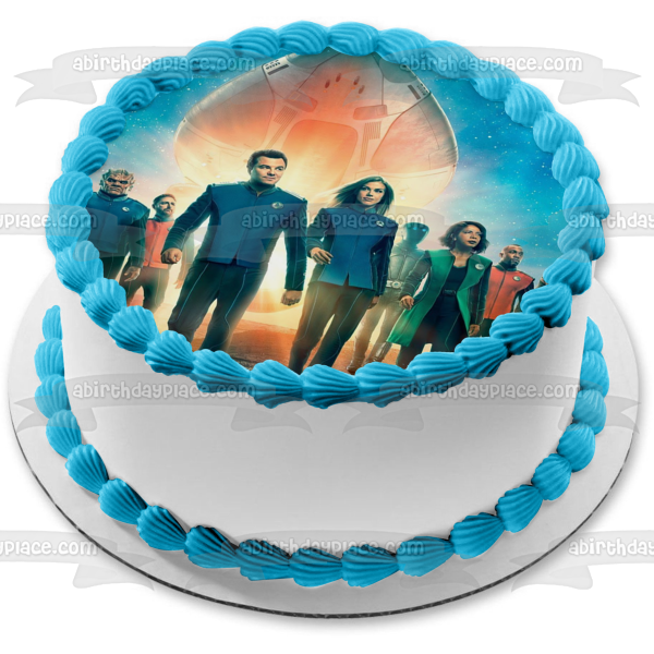 The Orville Ed Mercer Kelly Grayson Sci Fi Comedy TV Show  Poster Edible Cake Topper Image ABPID53468