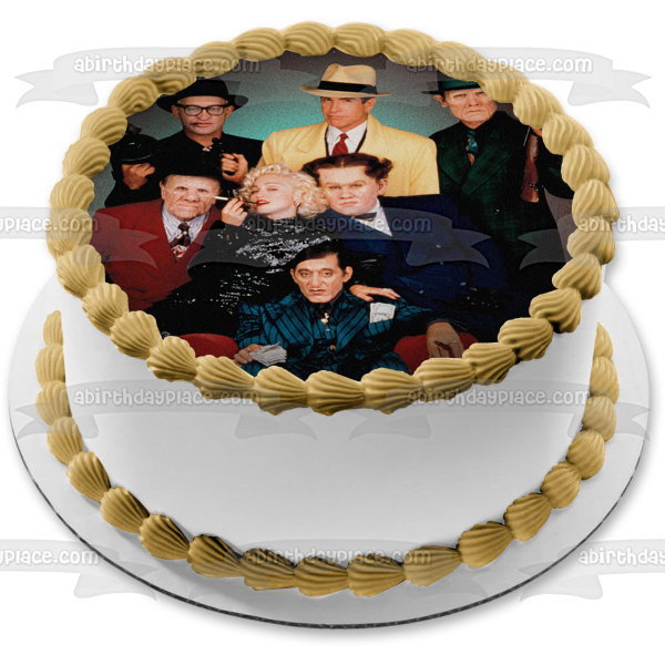 Dick Tracy Live Action Comic Book Movie Villains Edible Cake Topper Image ABPID53619