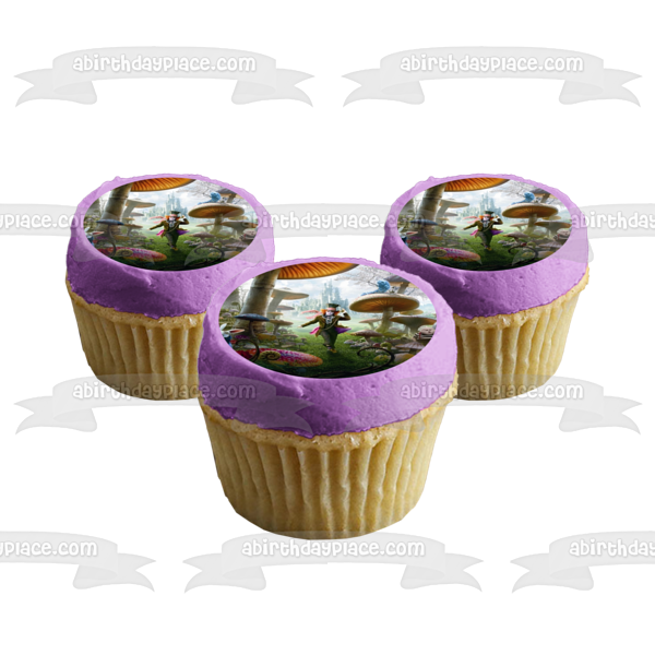 Disney Tim Burton Alice In Wonderland Edible Cake Topper Image ABPID09195