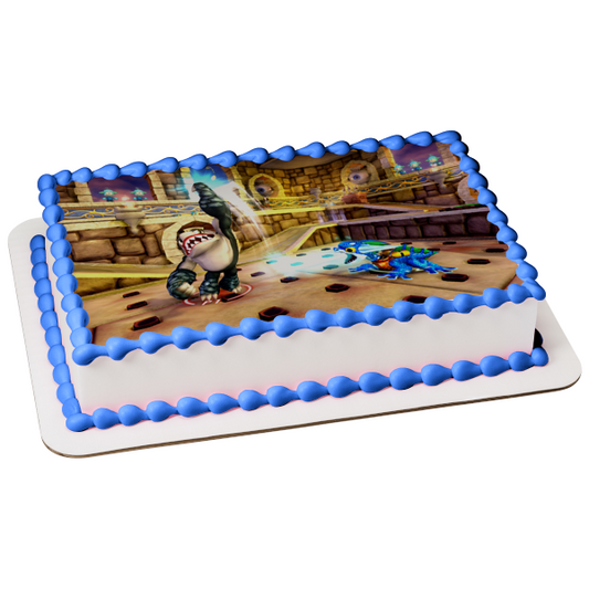 Skylanders: Spyro's Adventure Video Game Terrafin Fighting Edible Cake Topper Image ABPID09203