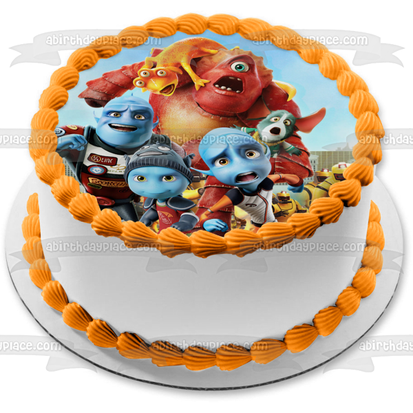 Escape del Planeta Tierra Scorch Gary Lena Kip Imagen comestible para decoración de tarta ABPID53837 