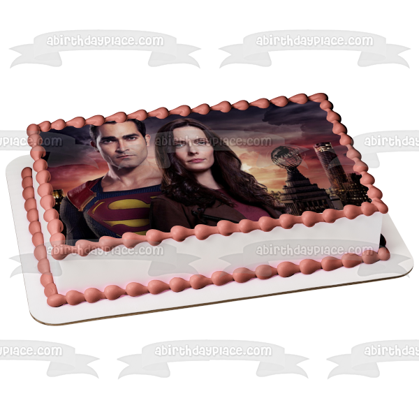 Superman and Lois DC Comics Edible Cake Topper Image ABPID53852