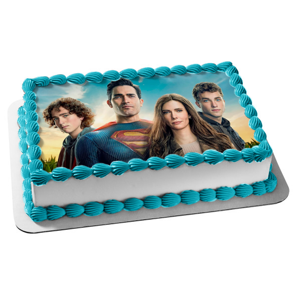 Superman and Lois Jon Jordan Edible Cake Topper Image ABPID53853