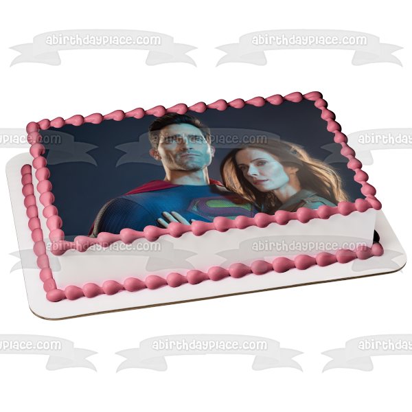 Superman and Lois DC Comics Edible Cake Topper Image ABPID53854