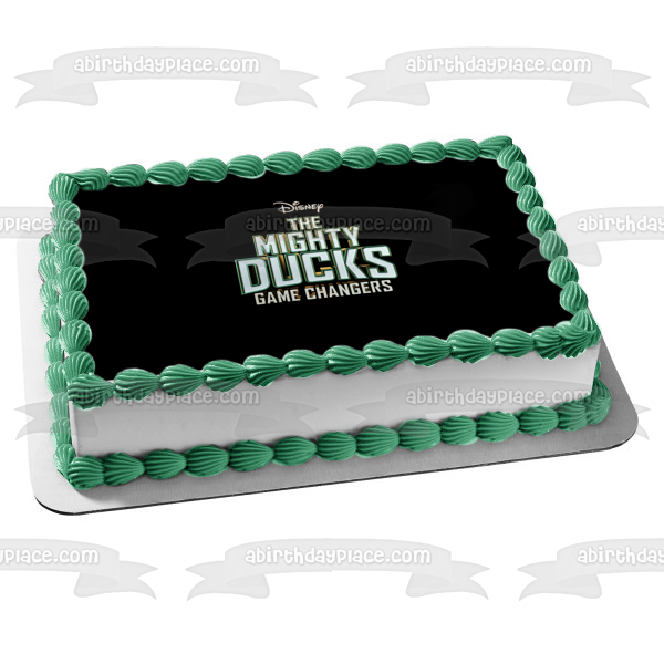 Disney The Mighty Ducks: Game Changer Logo Edible Cake Topper Image ABPID53845