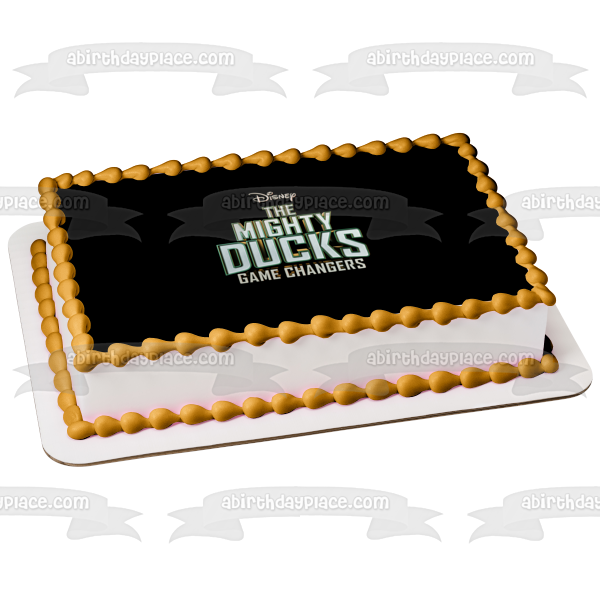 Disney The Mighty Ducks: Game Changer Logo Edible Cake Topper Image ABPID53845