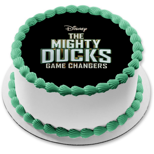 Disney the Mighty Ducks: Game Changer Logo Edible Cake Topper Image ABPID53845