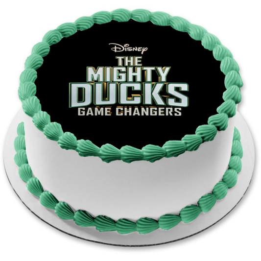 Disney the Mighty Ducks: Game Changer Logo Edible Cake Topper Image ABPID53845