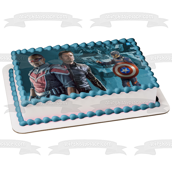 The Falcon and the Winter Soldier Edible Cake Topper Image ABPID53847