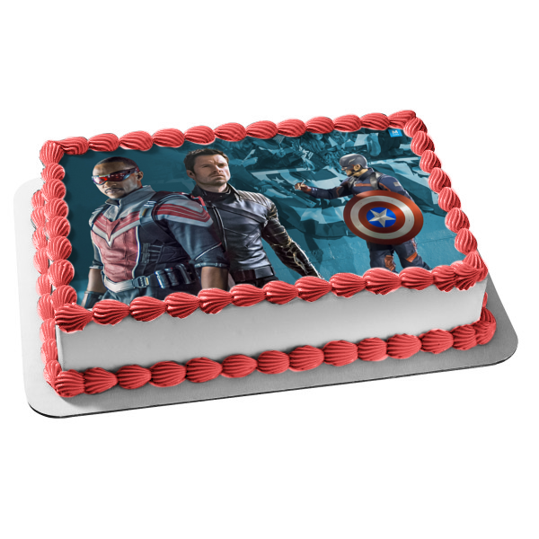 The Falcon and the Winter Soldier Edible Cake Topper Image ABPID53847