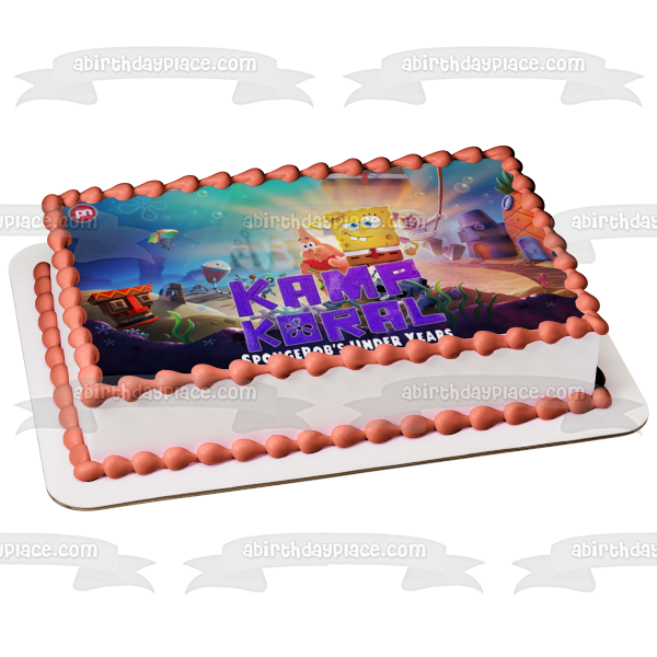 Kamp Koral: SpongeBob’s Under Years Patrick Sandy Edible Cake Topper Image ABPID53863