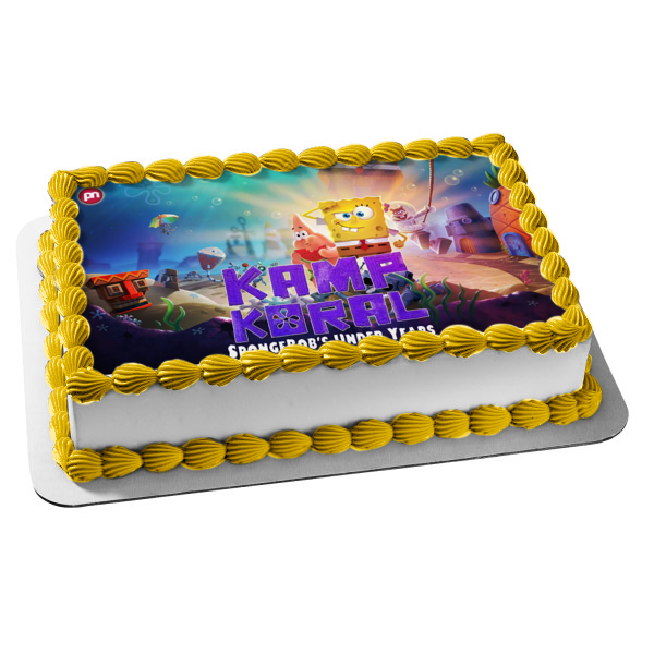 Kamp Koral: Spongebob's Under Years Patrick Sandy Edible Cake Topper Image ABPID53863