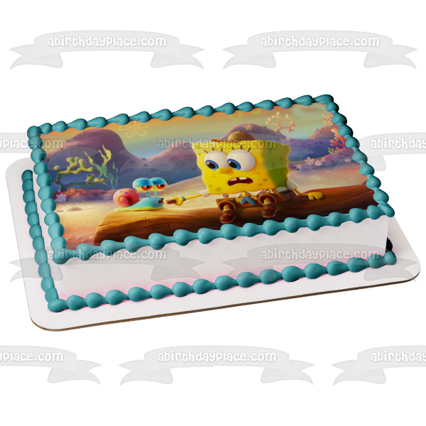 Kamp Koral: SpongeBob’s Under Years Gary Edible Cake Topper Image ABPID53864