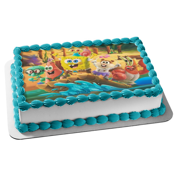 Kamp Koral: Spongebob's Under Years Sandy Patrick Squidword Mr. Krabs Gary Edible Cake Topper Image ABPID53869