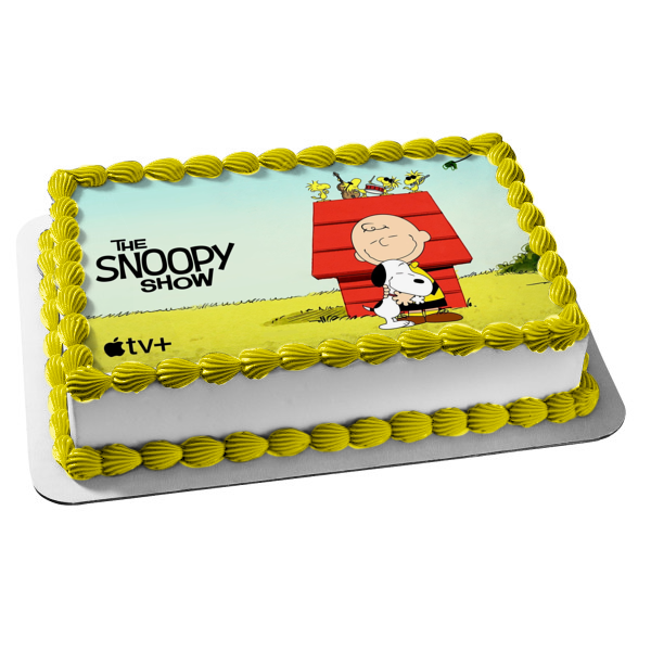 The Snoopy Show Charlie Brown Woodstock Edible Cake Topper Image ABPID53874