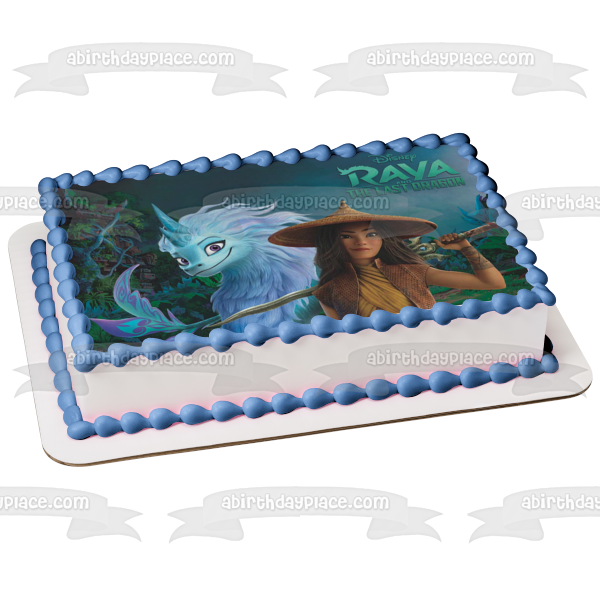 Imagen comestible para decoración de tarta de Raya y el último dragón Sisu ABPID53902 