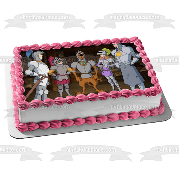 ¡Scooby Doo! La espada y el Scoob Velma Daphne Fred Edible Cake Topper Imagen ABPID53911 