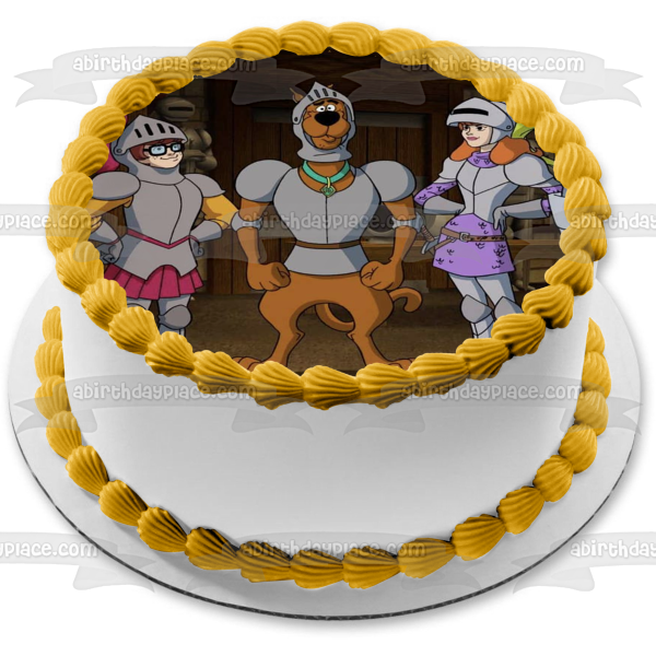 ¡Scooby Doo! La espada y el Scoob Velma Daphne Fred Edible Cake Topper Imagen ABPID53911 