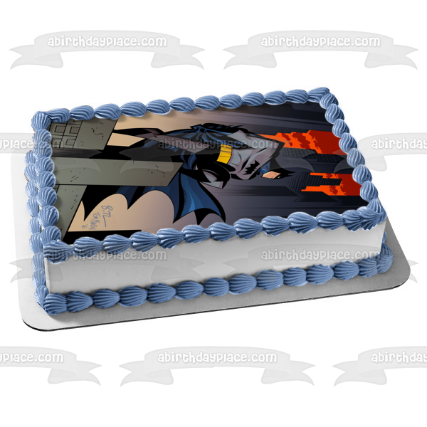Batman Alma del Dragón Batman en la ciudad Imagen comestible para decoración de tarta ABPID53927 