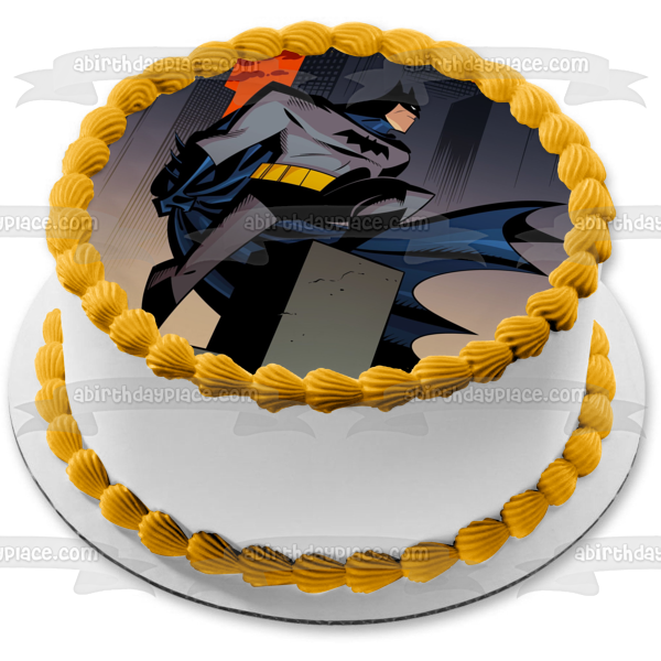 Batman Alma del Dragón Batman en la ciudad Imagen comestible para decoración de tarta ABPID53927 