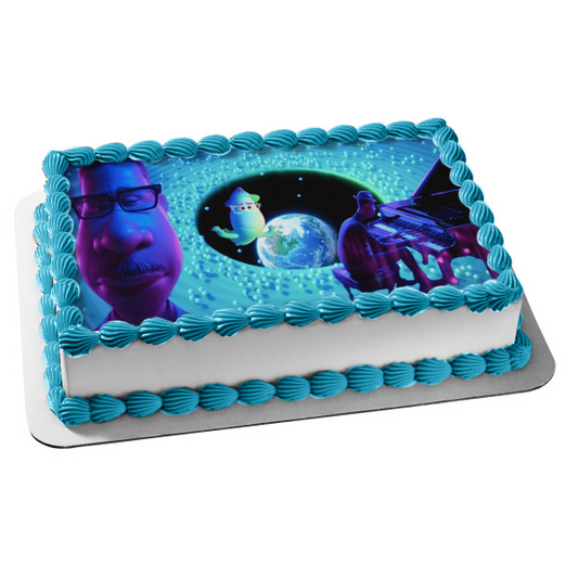 Soul Joe Gardner Playing Piano Terry Edible Cake Topper Image ABPID53935