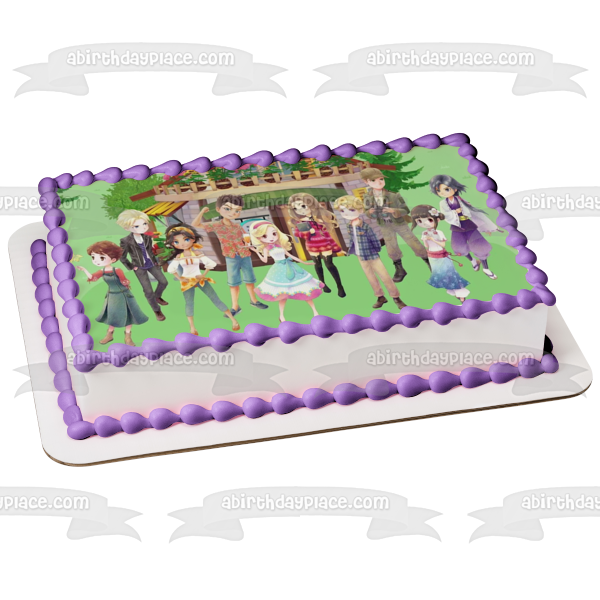 Story of Seasons Damon Lori Ralph Edible Cake Topper Image ABPID53951