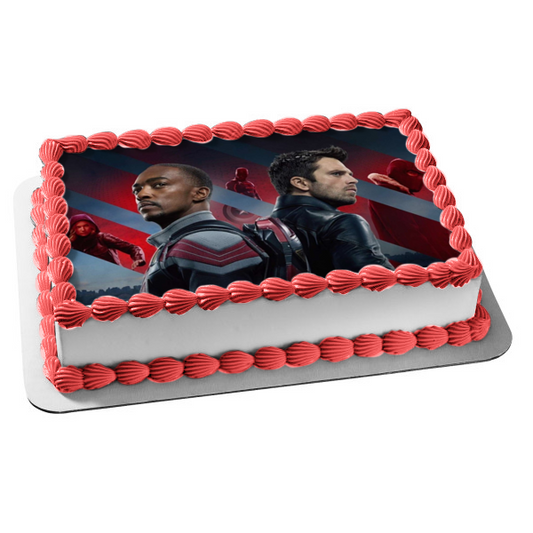The Falcon and the Winter Soldier Edible Cake Topper Image ABPID53846