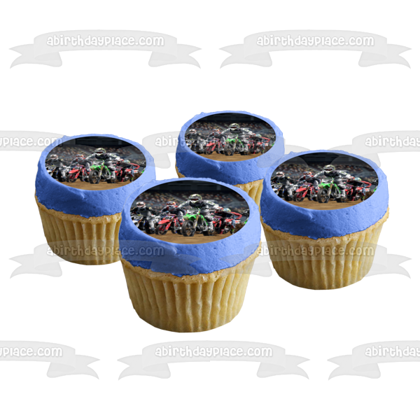 Monster Energy Supercross: The Official Video Game Supercross Bikes Edible Cake Topper Image ABPID53955
