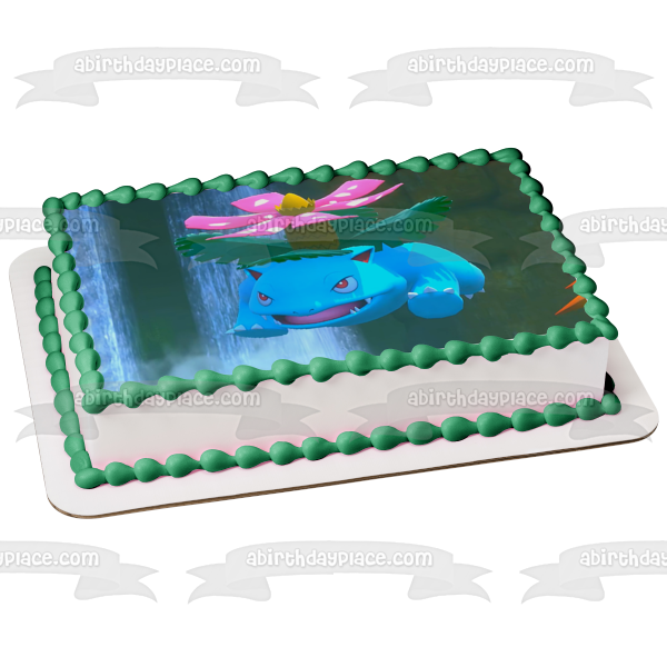 Pokemon Snap Bulbasaur Edible Cake Topper Image ABPID53959