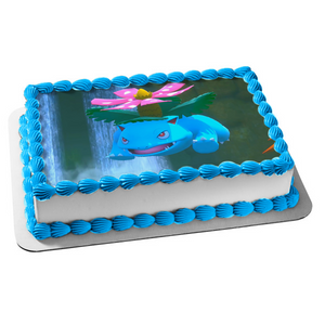 Pokemon Snap Bulbasaur Edible Cake Topper Image ABPID53959