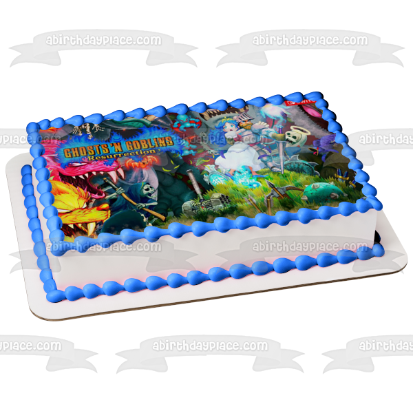 Ghosts N' Goblins Resurrection Arthur Princess Edible Cake Topper Image ABPID53974