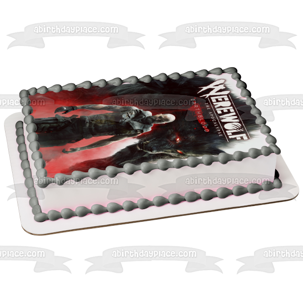 Werewolf: The Apocalypse-Earthblood Game Cover Cahal Edible Cake Topper Image ABPID53988