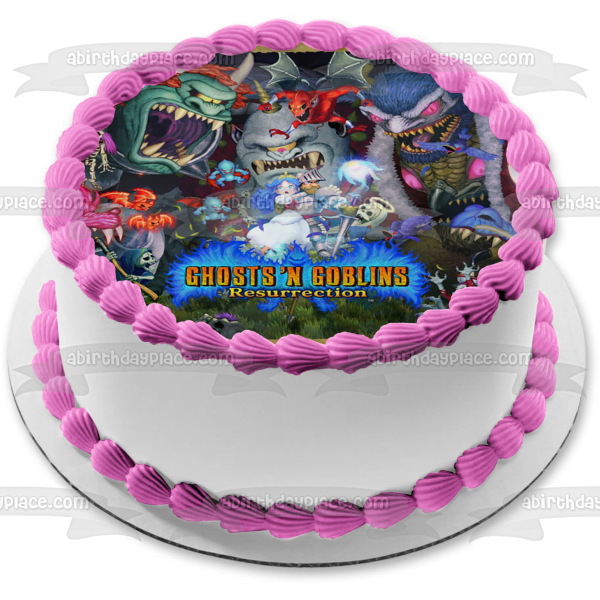 Ghosts N' Goblins Resurrection Princess Arthur Edible Cake Topper Image ABPID53977