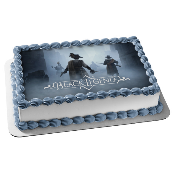 Black Legend Horror Video Game Edible Cake Topper Image ABPID53994