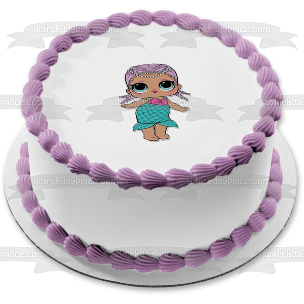LOL Surprise Merbaby Edible Cake Topper Image ABPID28064