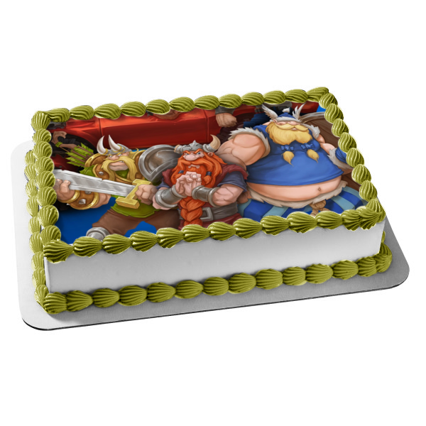 Blizzard Arcade Collection The Lost Vikings Edible Cake Topper Image ABPID54002