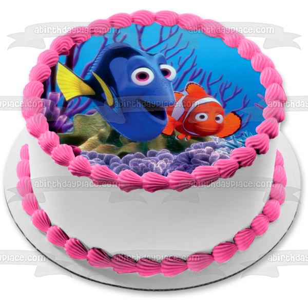 Disney Pixar Finding Nemo Dory Edible Cake Topper Image ABPID09249