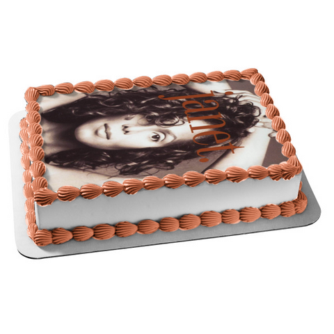 Janet Jackson Music Singer Edible Cake Topper Image ABPID09919